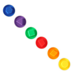 Montessori dėlionės rūšiuotuvas