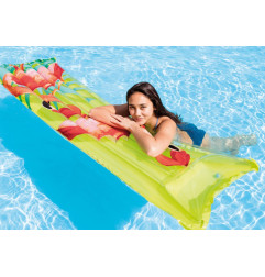 Materac Plażowy 183 x 69 cm INTEX niebieski