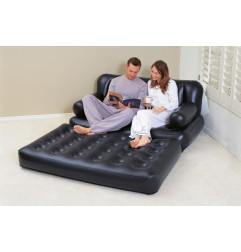 Materac Welurowy z Pompką 185 76 28cm BESTWAY