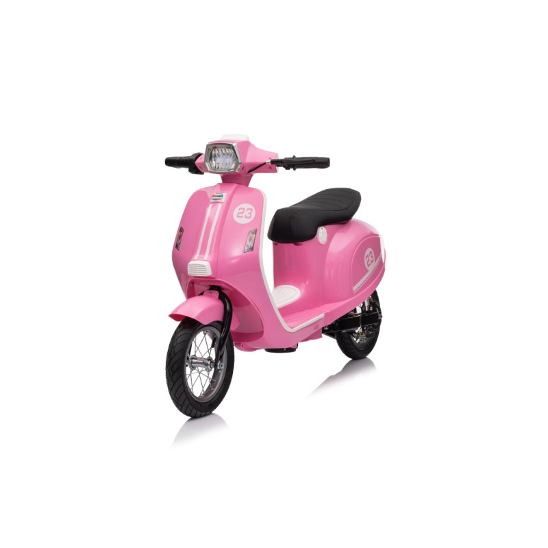 Vaikiškas elektrinis motoroleris Retro 23, Rožinis