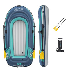 TREK X2 inflatable boat, 232 cm x 118 cm + BESTWAY accessories