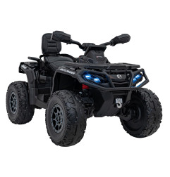 Vaikiškas Elektrinis Keturratis Can Am Outlander ATV, Juodas