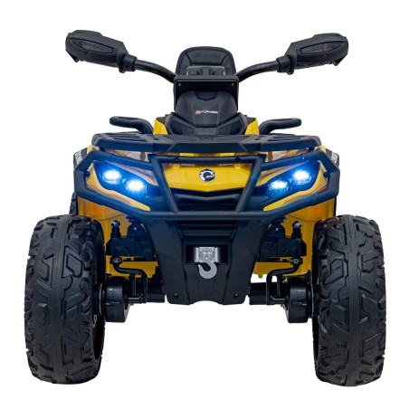 Vaikiškas Elektrinis Keturratis Can Am Outlander ATV, Geltonas