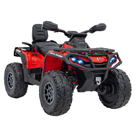 Vaikiškas Elektrinis Keturratis Can Am Outlander ATV, Raudonas