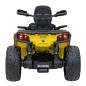 Vaikiškas Elektrinis Keturratis Can Am Outlander ATV su nuotolinio valdymo pultu, Geltonas Vaikiškas Elektrinis Keturratis Can Am Outlander ATV su nuotolinio valdymo pultu, Geltonas