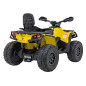 Vaikiškas Elektrinis Keturratis Can Am Outlander ATV su nuotolinio valdymo pultu, Geltonas Vaikiškas Elektrinis Keturratis Can Am Outlander ATV su nuotolinio valdymo pultu, Geltonas