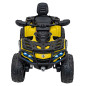 Vaikiškas Elektrinis Keturratis Can Am Outlander ATV su nuotolinio valdymo pultu, Geltonas Vaikiškas Elektrinis Keturratis Can Am Outlander ATV su nuotolinio valdymo pultu, Geltonas