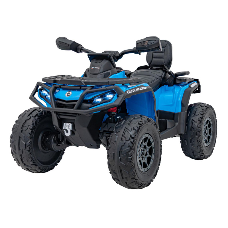 Vaikiškas Elektrinis Keturratis Can Am Outlander ATV su nuotolinio valdymo pultu, Mėlynas Vaikiškas Elektrinis Keturratis Can Am Outlander ATV su nuotolinio valdymo pultu, Mėlynas