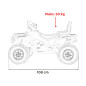 Vaikiškas Elektrinis Keturratis Can Am Outlander ATV su nuotolinio valdymo pultu, Mėlynas Vaikiškas Elektrinis Keturratis Can Am Outlander ATV su nuotolinio valdymo pultu, Mėlynas