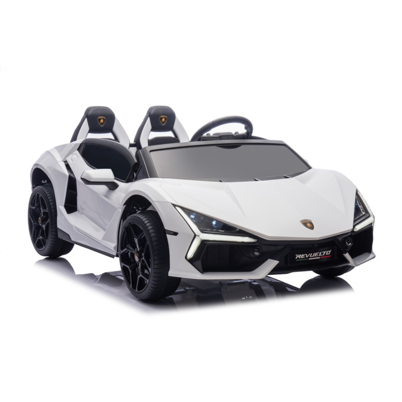 Vaikiškas Elektromobilis Lamborghini Revuelto XL, Baltas Vaikiškas Elektromobilis Lamborghini Revuelto XL, Baltas