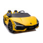 Vaikiškas Elektromobilis Lamborghini Revuelto XL, Geltonas Vaikiškas Elektromobilis Lamborghini Revuelto XL, Geltonas