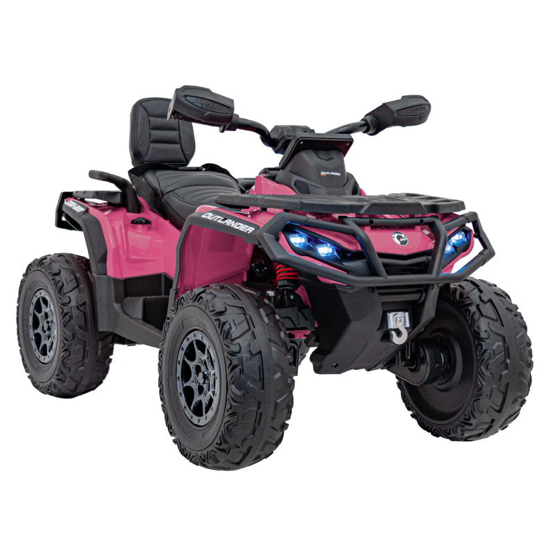 Vaikiškas Elektrinis Keturratis Can Am Outlander ATV, Rožinis