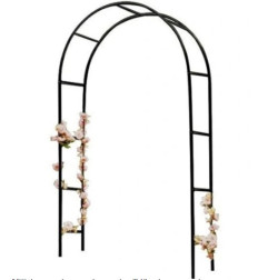Sodo pavėsinės arkos laikiklis rožėms, gėlėms, gebenėms, vijokliniams augalams, metalas 240 x 140 cm