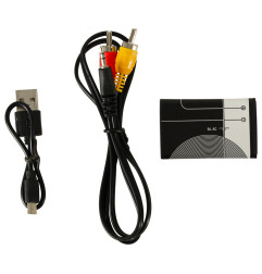 Retro mini nešiojamoji žaidimų konsolė 500 žaidimų pilka
