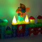 3D magnetinės kaladėlės šviečiančios 134 el. 3D magnetinės kaladėlės šviečiančios 134 el.