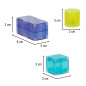 3D magnetinės kaladėlės šviečiančios 134 el. 3D magnetinės kaladėlės šviečiančios 134 el.