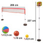 Sporto rinkinys 5in1 (badmintonas krepšinis tinklinis tenisas frisbis)