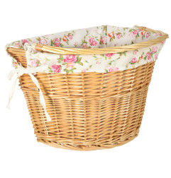 Pintas krepšys dviračiui gėlėtas