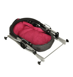 Sulankstomas Lėlių vežimėlis su priedais