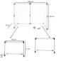 Futbolo vartai vaikams 185x120x70cm Futbolo vartai vaikams 185x120x70cm