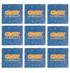 Kortų žaidimas "Crazy matching" su kortomis ir skambučiu