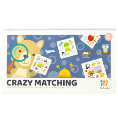 Kortų žaidimas "Crazy matching" su kortomis ir skambučiu