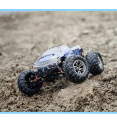 RC valdomas bešepetėlinis džipas Q901 1:16 2.4G 52km/h, Mėlynas - 9