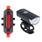 LED dviračių žibintų galinis-priekinis komplektas USB LED dviračių žibintų galinis-priekinis komplektas USB