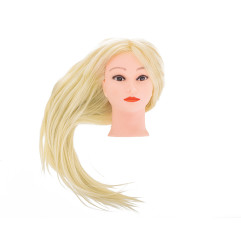 Manekeno galva Kirpėjo mokymams šviesūs plaukai