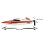 R/C nuotolinio valdymo sportinė jachta FT009, Oranžinė
