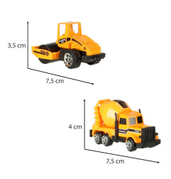 Statybinių automobilių rinkinys iš 6 dalių