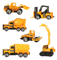 Statybinių automobilių rinkinys iš 6 dalių