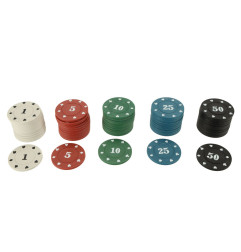 Pokerio žaidimo rinkinys dėkle 500 žetonų
