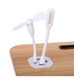 Nešiojamojo kompiuterio stalas sulankstomas lovos stovas USB