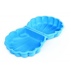 Smėlio dėžė ir baseinas uždengiamas mėlynas