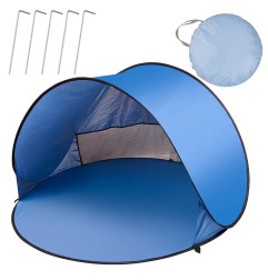 Paplūdimio palapinė didelė savaime sulankstoma XL 146x146cm + dėklas