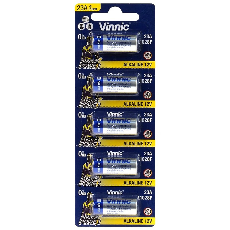 "Vinnic 23A L1028" akumuliatoriaus kaina už 5 vnt. "Vinnic 23A L1028" akumuliatoriaus kaina už 5 vnt.