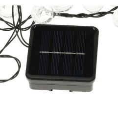 Saulės baterijų sodo apšvietimo rutuliukai 7m 50LED šiltai baltos spalvos