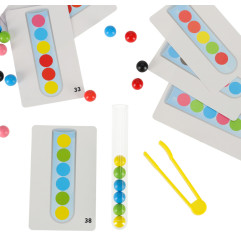 Edukacinis žaidimas spalvoti montessori kamuoliukai - 2