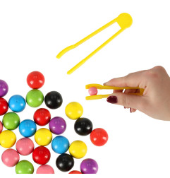 Edukacinis žaidimas spalvoti montessori kamuoliukai - 3