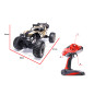 RC automobilis Rock Crawler 2.4GHz 1:8 51cm aukso spalvos RC automobilis Rock Crawler 2.4GHz 1:8 51cm aukso spalvos