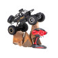 RC automobilis Rock Crawler 1:12 4WD METAL juodas RC automobilis Rock Crawler 1:12 4WD METAL juodas