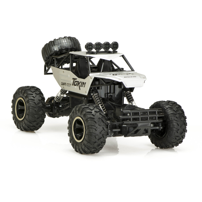 RC automobilis Rock Crawler 1:12 4WD METAL silver