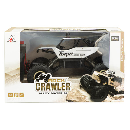 RC automobilis Rock Crawler 1:12 4WD METAL silver