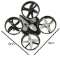 JJRC H36 mini 2.4GHz 4CH 6 ašių dronas juodas JJRC H36 mini 2.4GHz 4CH 6 ašių dronas juodas