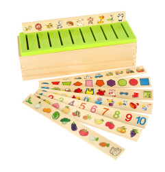 Medinis rūšiuoklis dėlionė, atitinkantys paveikslėliai