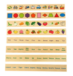 Medinis rūšiuoklis dėlionė, atitinkantys paveikslėliai