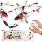 RC valdomas sraigtasparnis SYMA S107H 2.4GHz RTF raudonas RC valdomas sraigtasparnis SYMA S107H 2.4GHz RTF raudonas