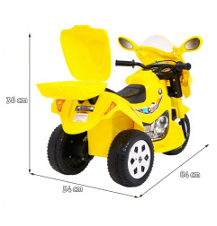 Vaikiškas elektrinis motociklas BJX-088, Geltonas
