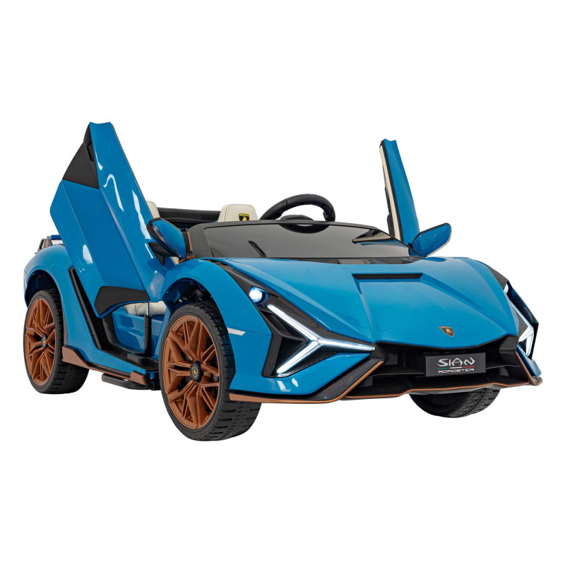  Vaikiškas Elektromobilis Lamborghini SIAN, Mėlynas Vaikiškas Elektromobilis Lamborghini SIAN, Mėlynas